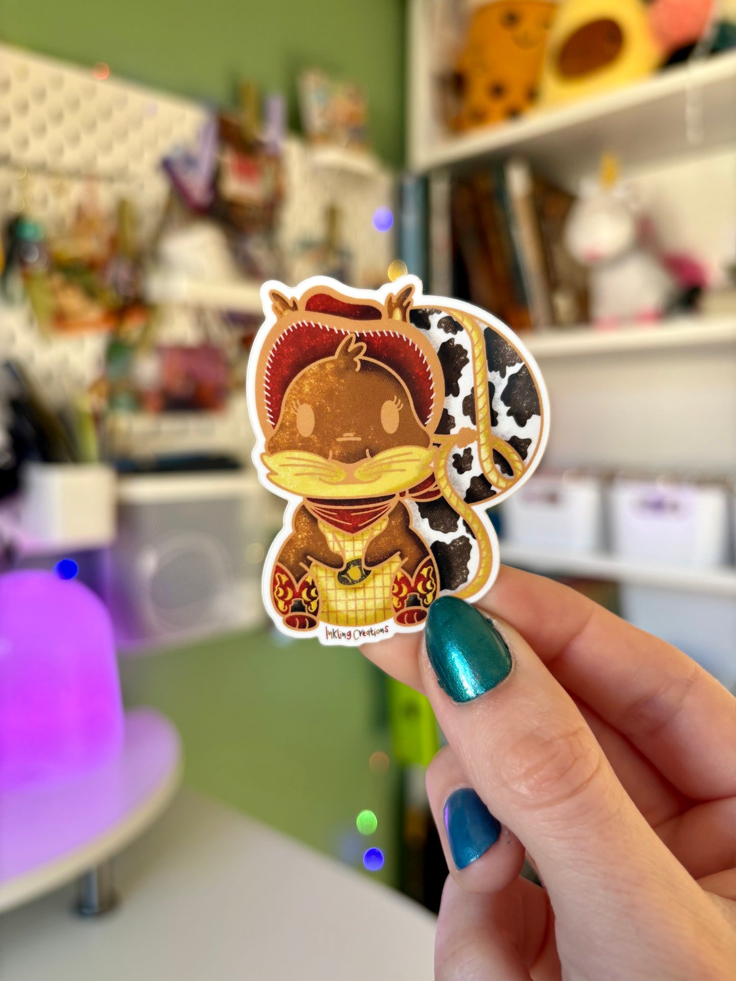 Roxy the Cowboy Squirrel Sticker | Wild West Adventures Await! 🤠🐿️