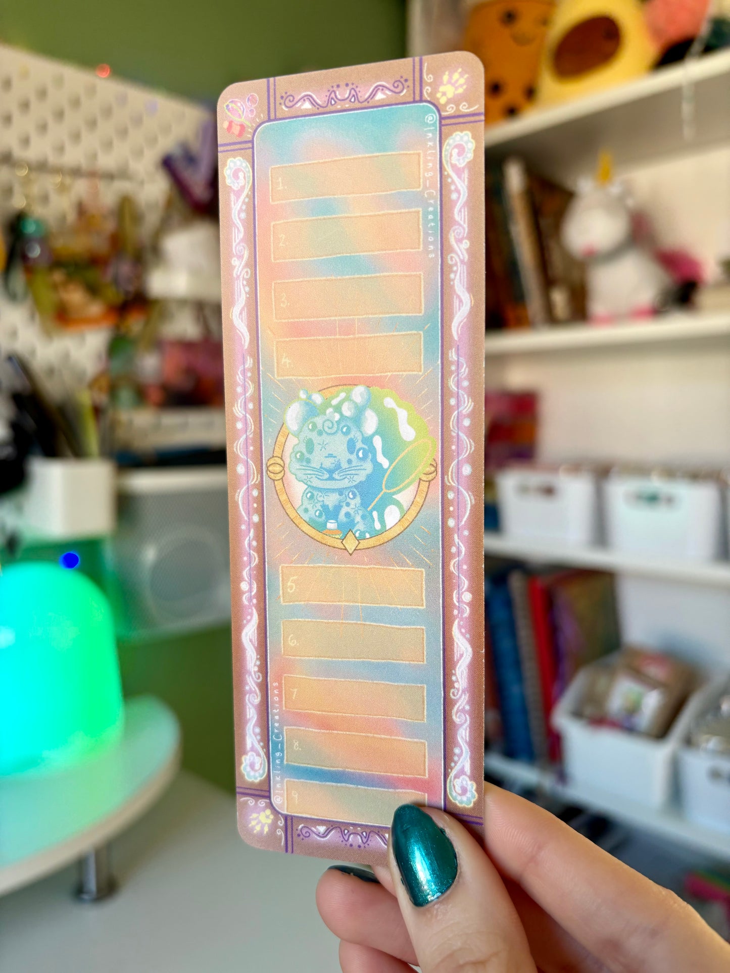 Ava the Bubble Squirrel Bookmark | Keep Calm and Read On 🐿️✨