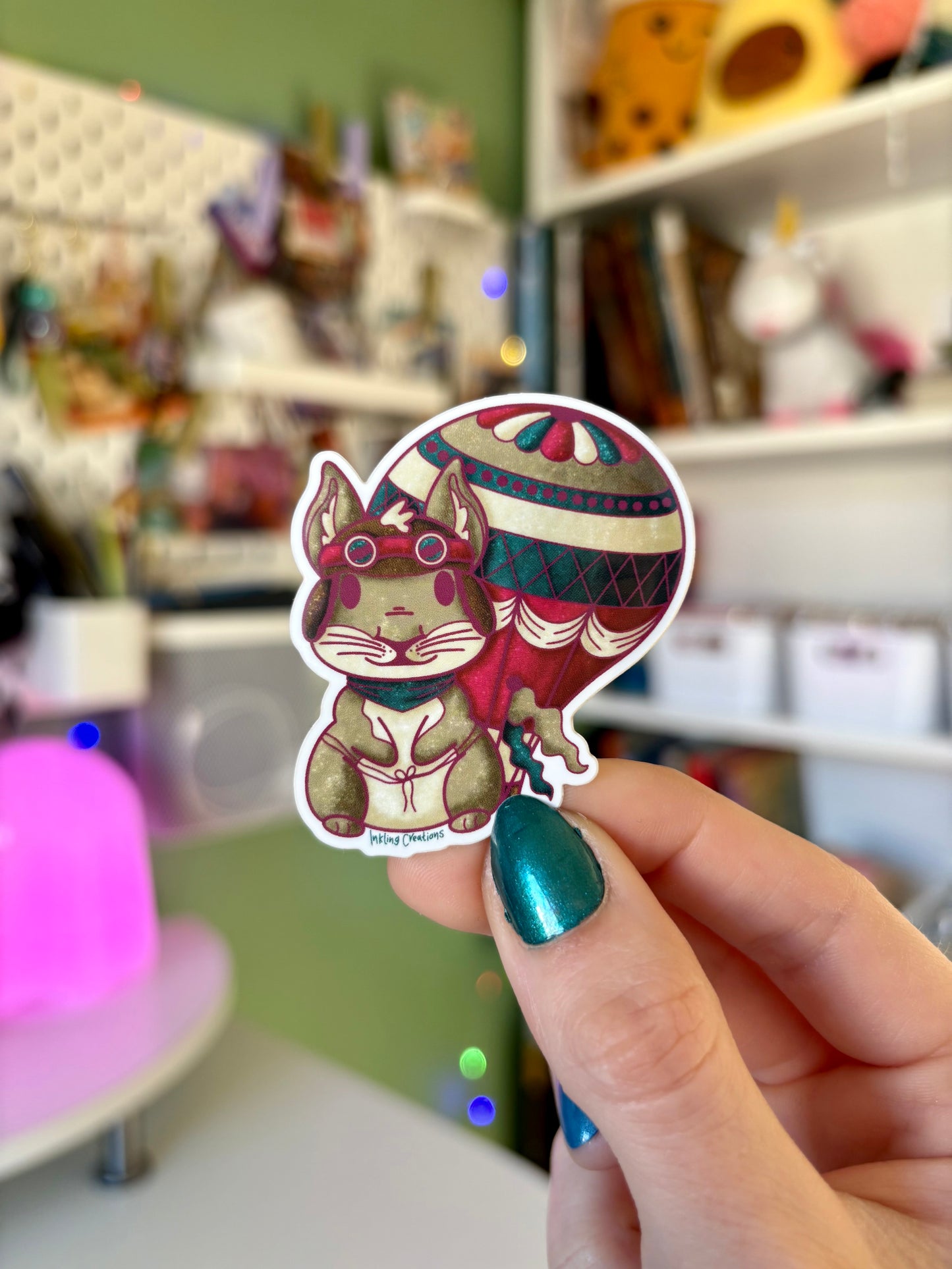 Arlo the Hot Air Balloon Squirrel Sticker | Soar to New Heights! 🎈🐿️