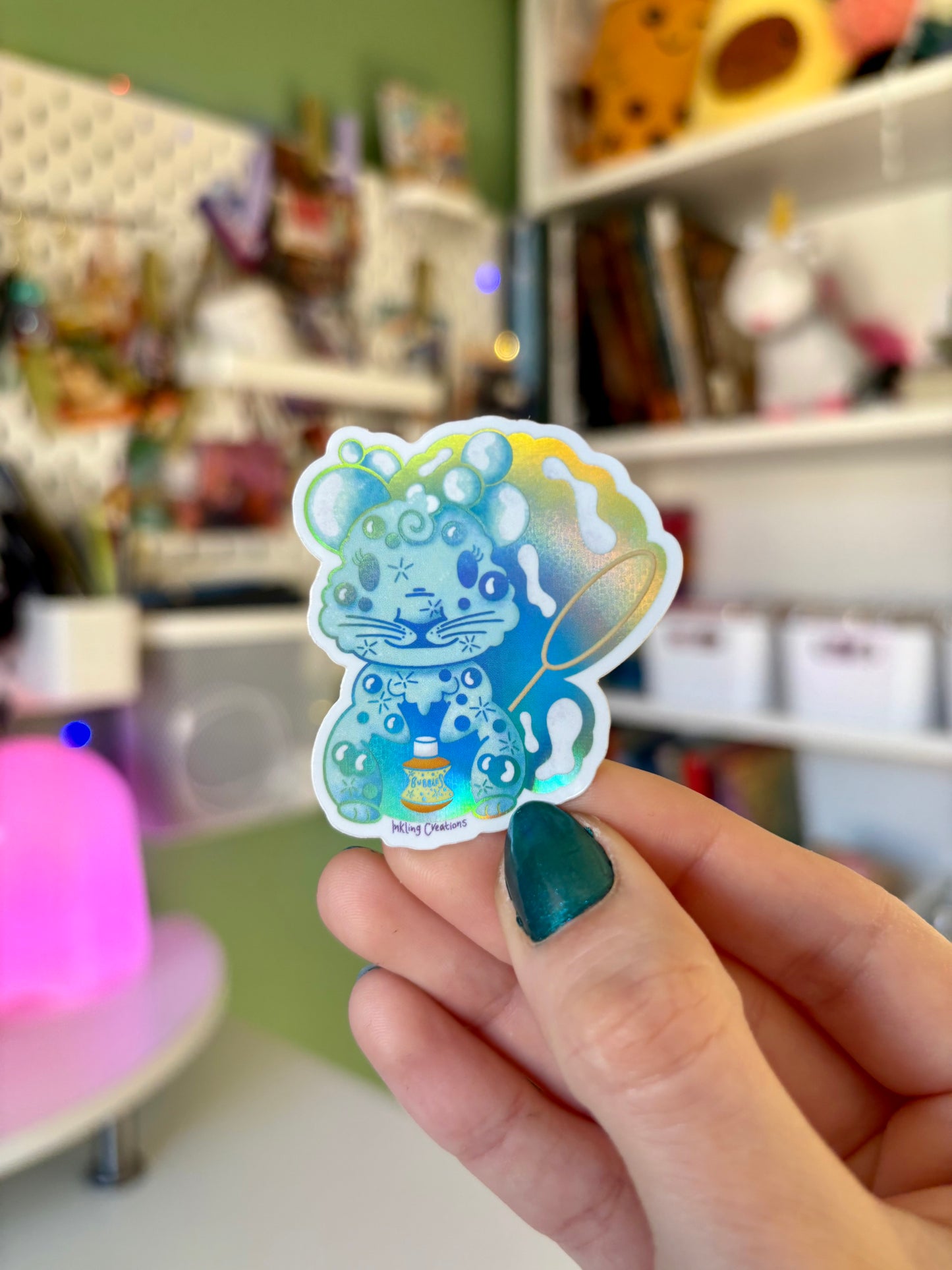 Ava the Bubbles Squirrel Sticker | A Joyful Pop of Whimsy! 🐿️✨