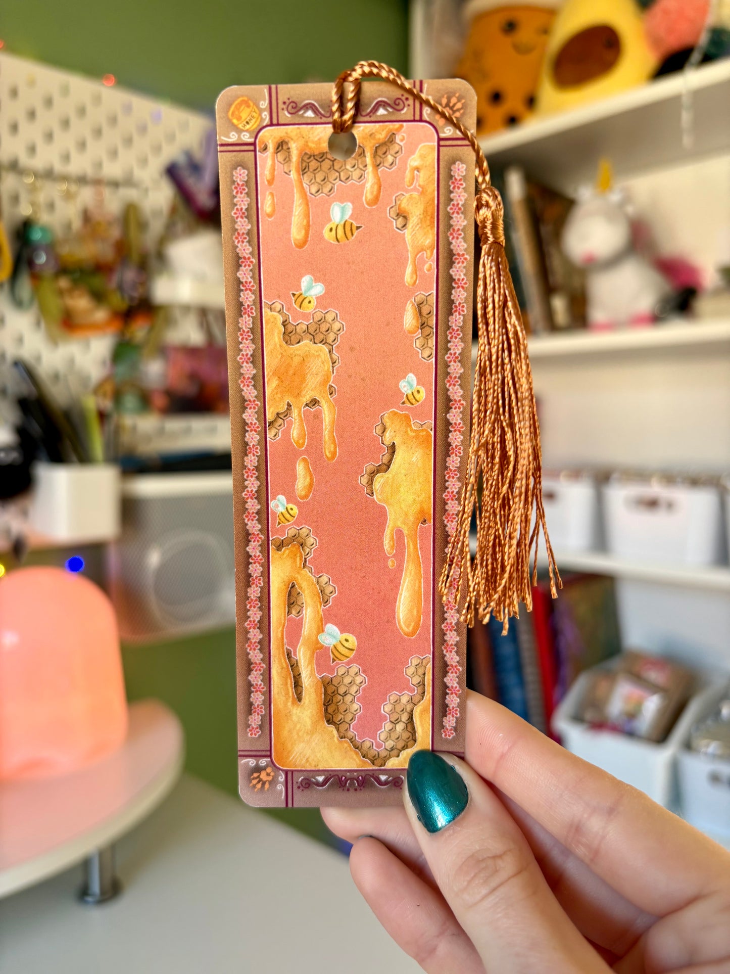 Amber the Honeycomb Squirrel Bookmark | A Sweet Companion for Your Stories 🍯📚