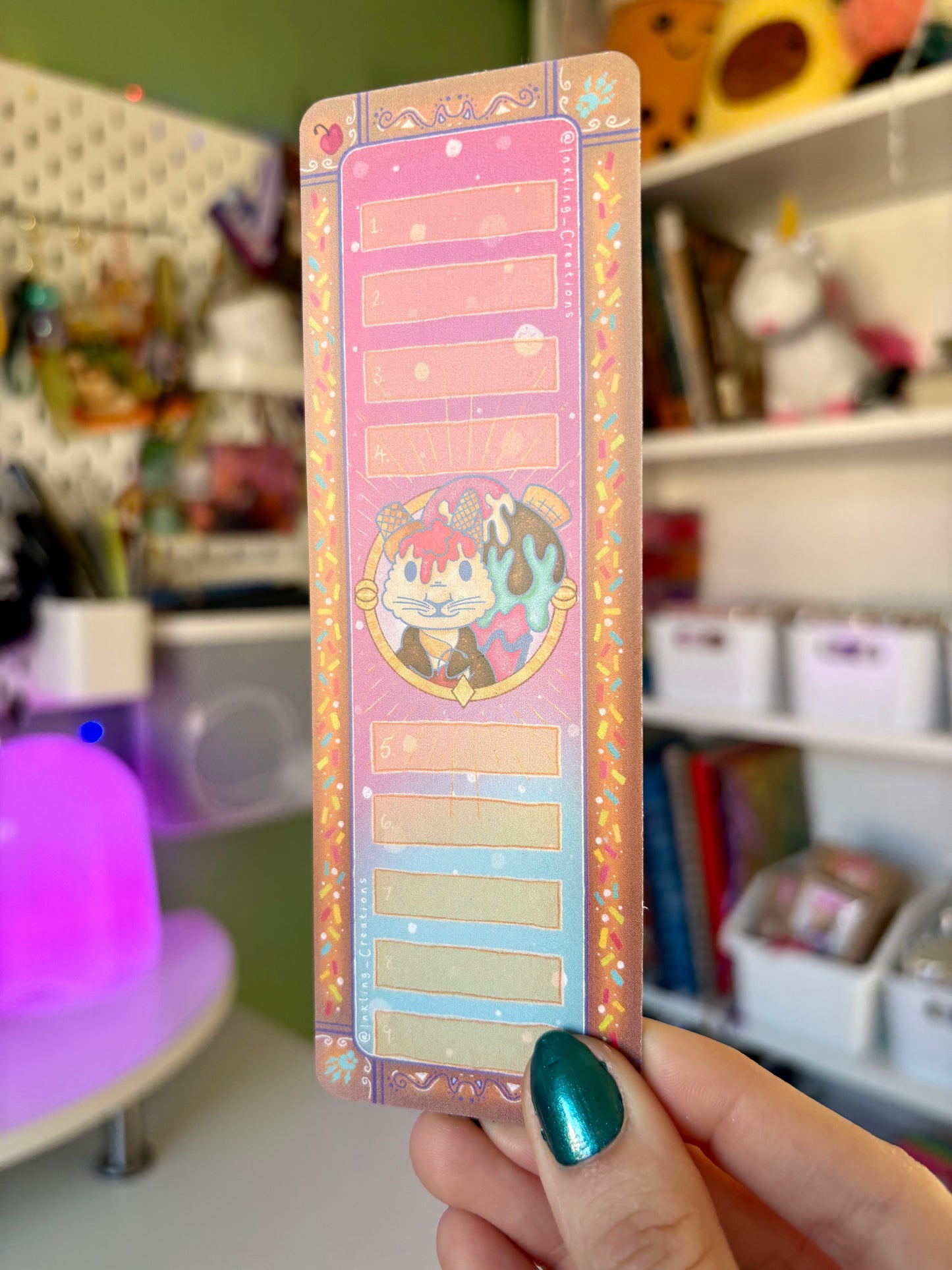 Marlow the Ice Cream Squirrel Bookmark | Sweeten Your Pages with Marlow 🍦🐿️