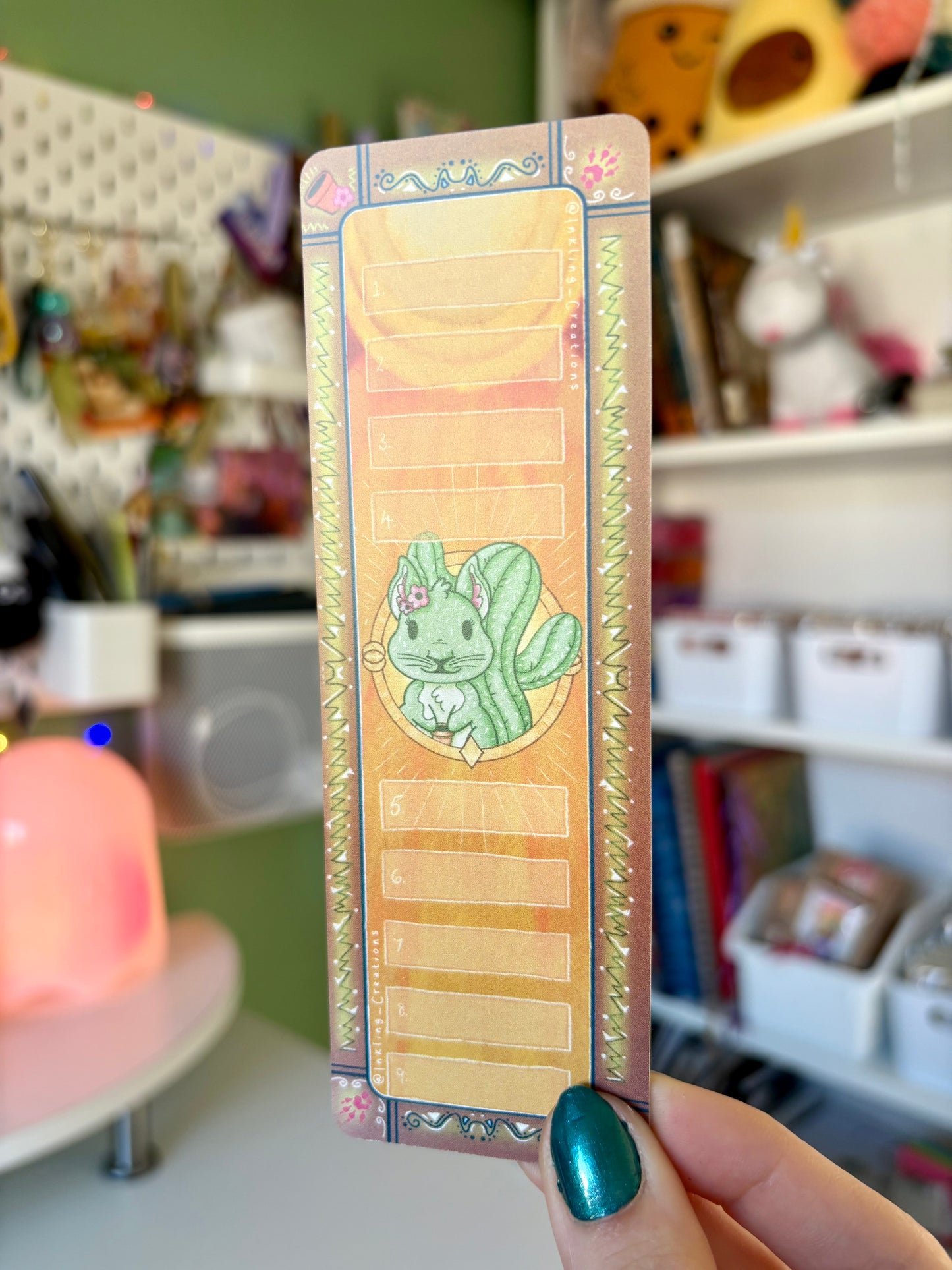 Poppy the Cactus Squirrel Bookmark | Keep Your Reading Routine on Point 📖🐿️