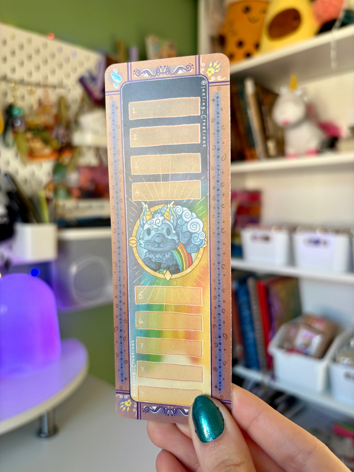 Skye the Raindrops Squirrel Bookmark | A Gentle Companion for Rainy Reads 🌧️📚