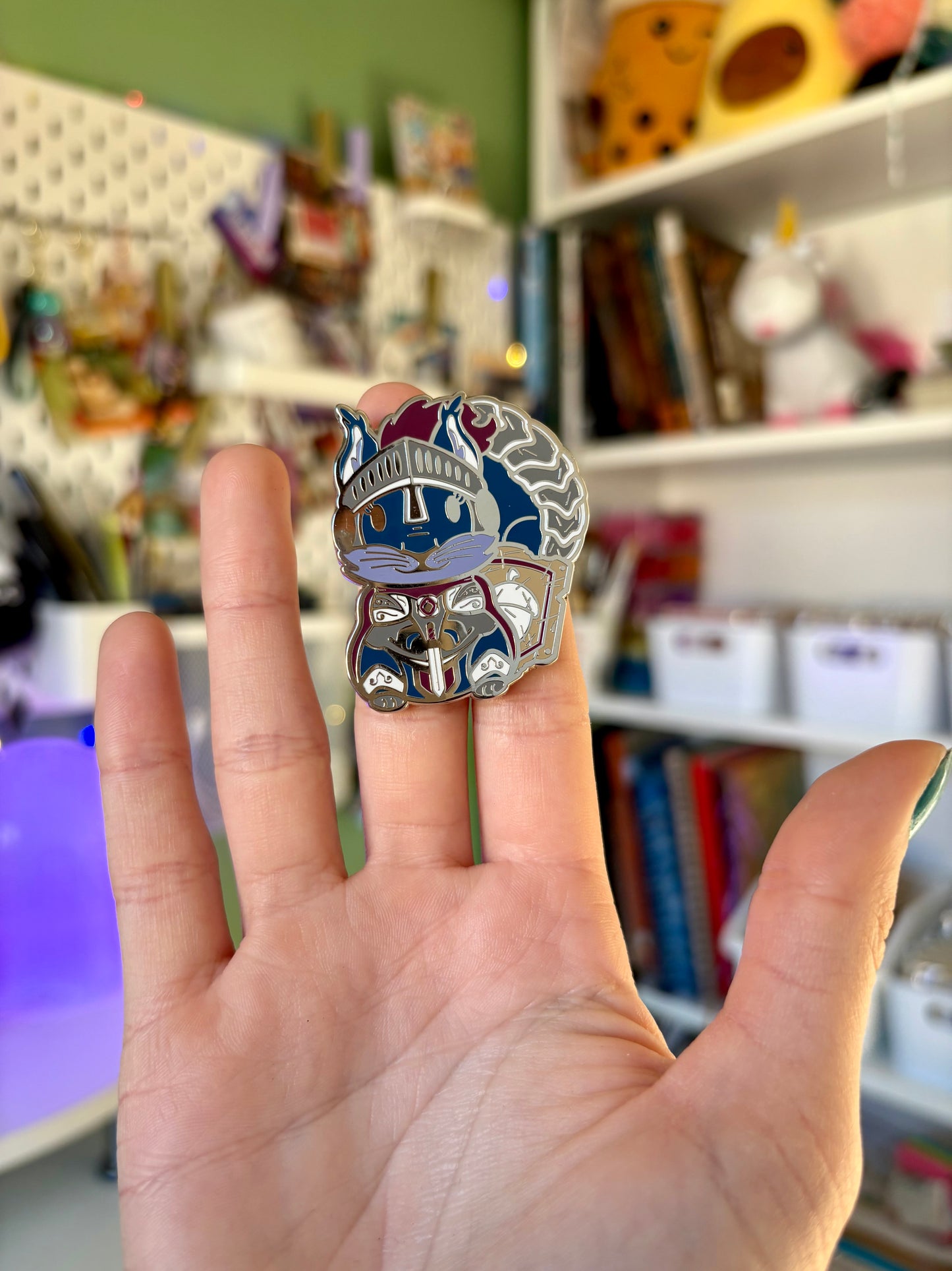 Freya Acornhart the Knight Squirrel Enamel Pin | Your Tiny but Mighty Defender! ⚔️🐿️