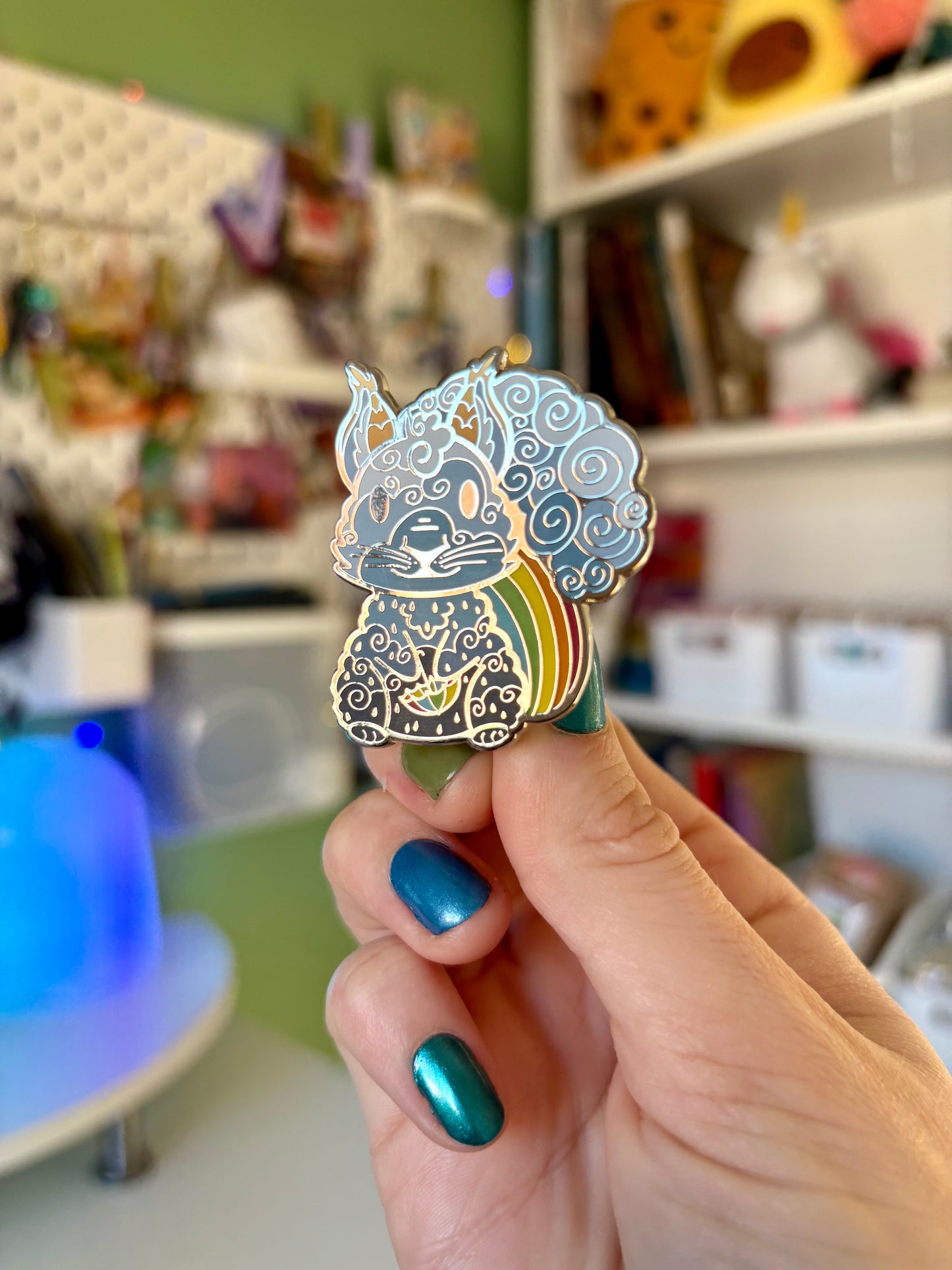 Skye the Raindrops Squirrel Enamel Pin | Bring the Magic of Raindrops Everywhere 🌧️✨