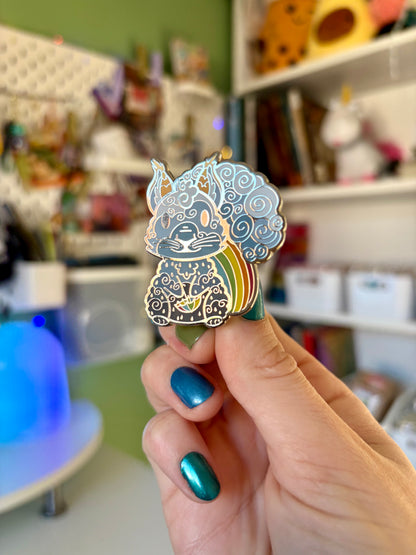 Skye the Raindrops Squirrel Enamel Pin | Bring the Magic of Raindrops Everywhere 🌧️✨