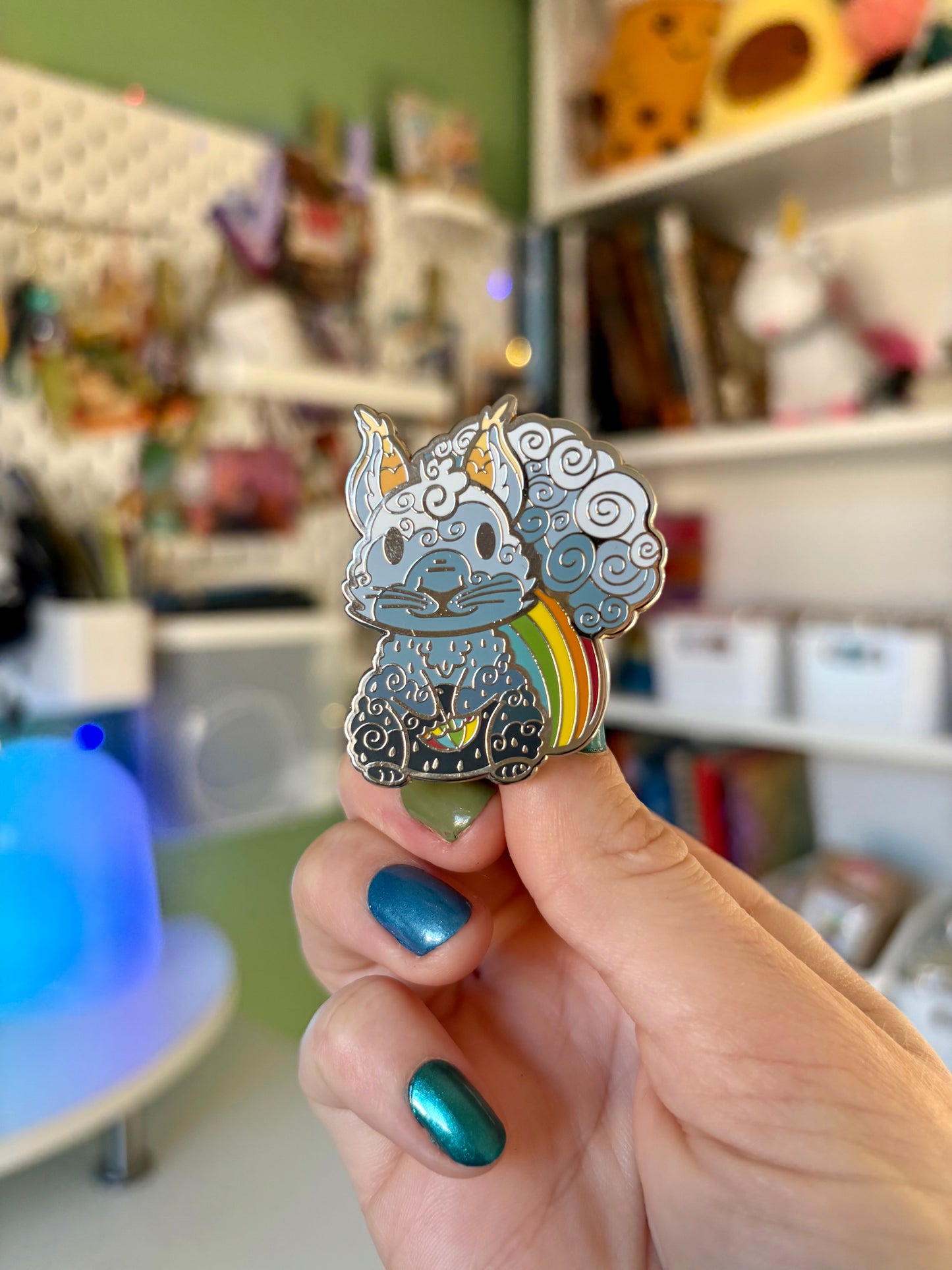 Skye the Raindrops Squirrel Enamel Pin | Bring the Magic of Raindrops Everywhere 🌧️✨