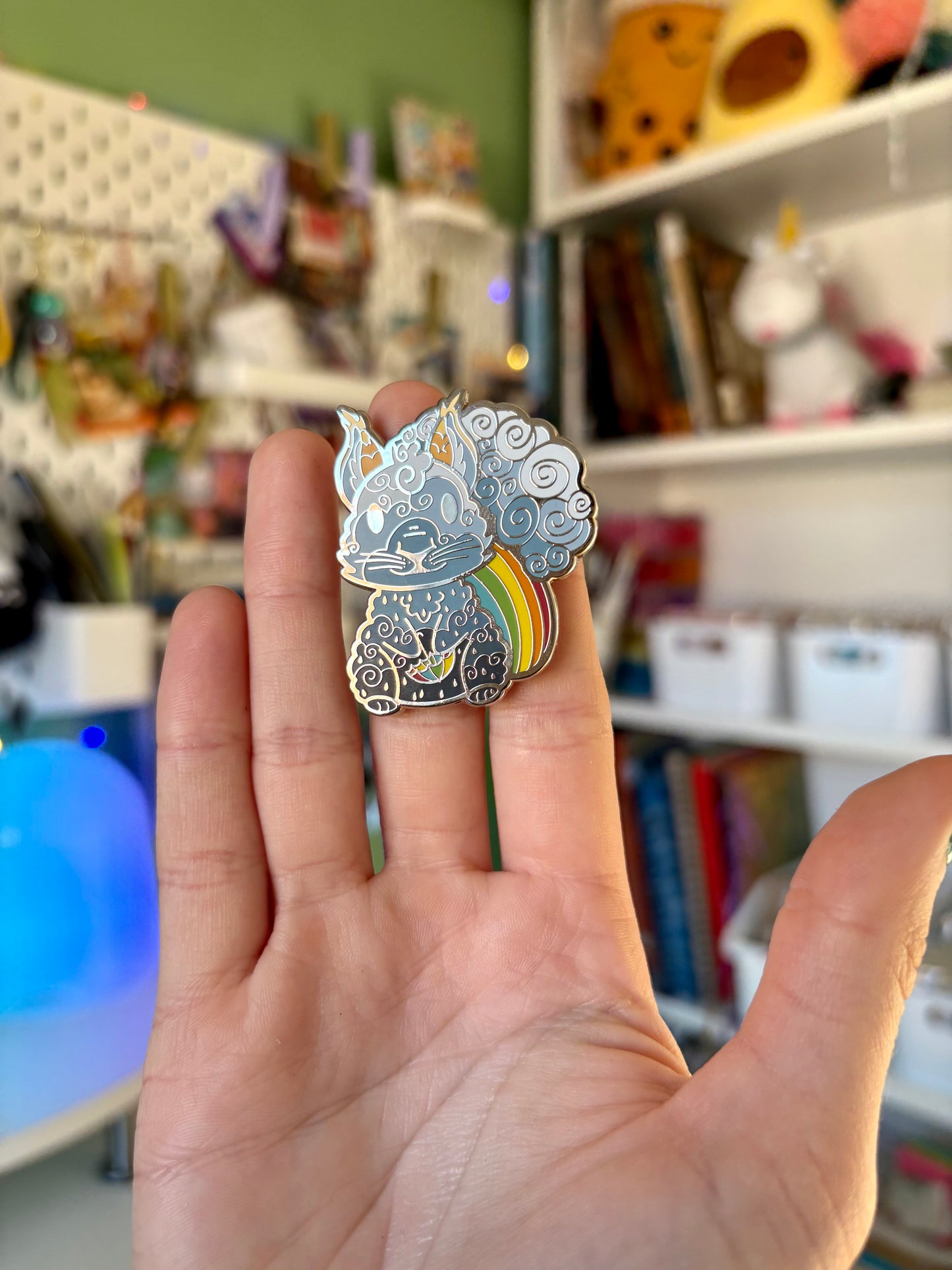Skye the Raindrops Squirrel Enamel Pin | Bring the Magic of Raindrops Everywhere 🌧️✨