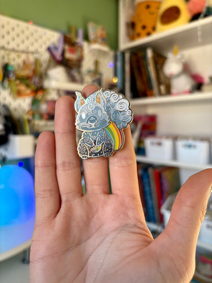 Skye the Raindrops Squirrel Enamel Pin | Bring the Magic of Raindrops Everywhere 🌧️✨